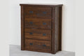 Barnwood 4 Drawer Chest - dark finish