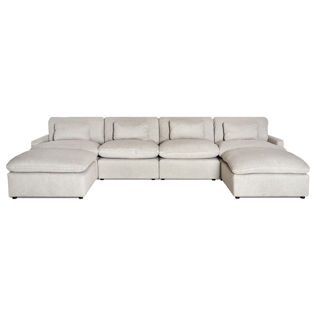 My Cloud 4 Piece Straight + 2 Ottomans
