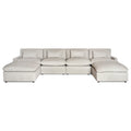 My Cloud 4 Piece Straight + 2 Ottomans