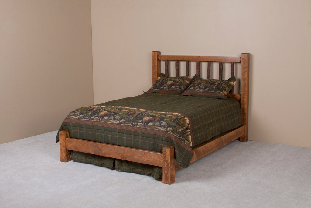 Hickory Jack Bed low-profile footboard