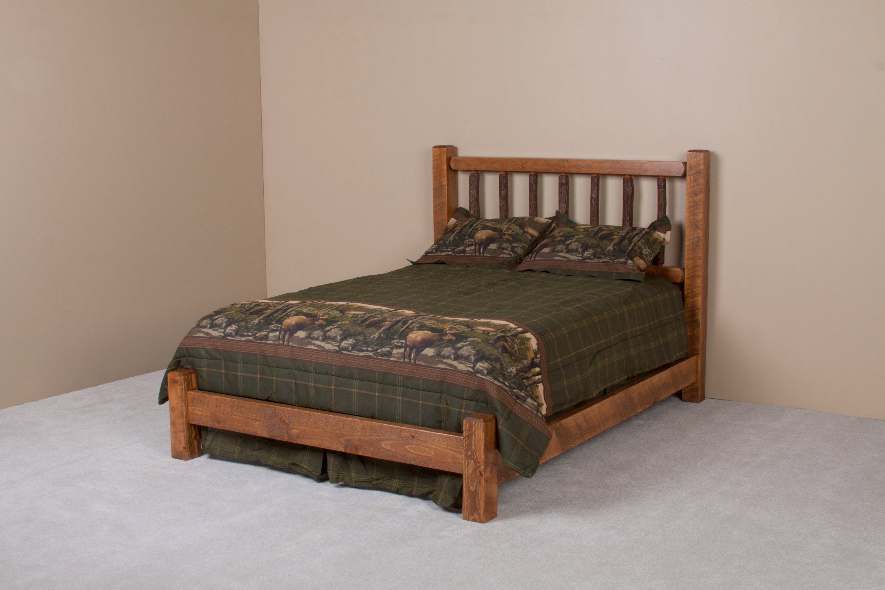 Hickory Jack Bed low-profile footboard