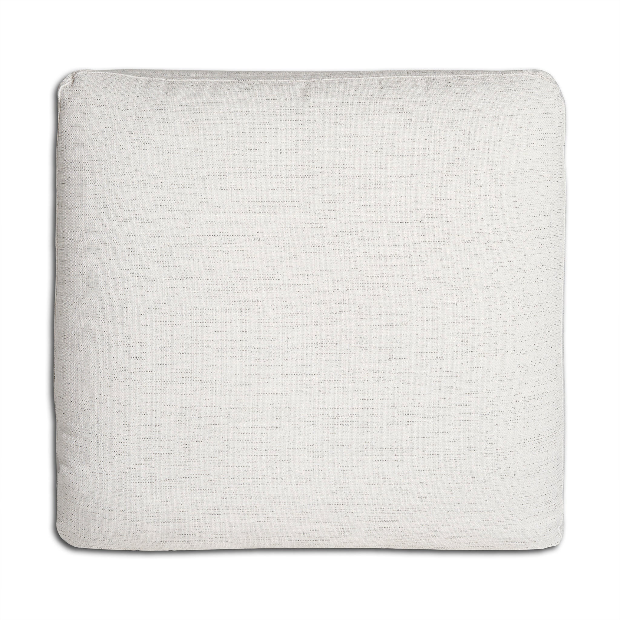 The My Cloud / Slope Arm is a cream-colored, square cushion with subtle texture and rounded edges, displayed on a white background. It complements any comfortable sectional with its clean and simple design effortlessly.
