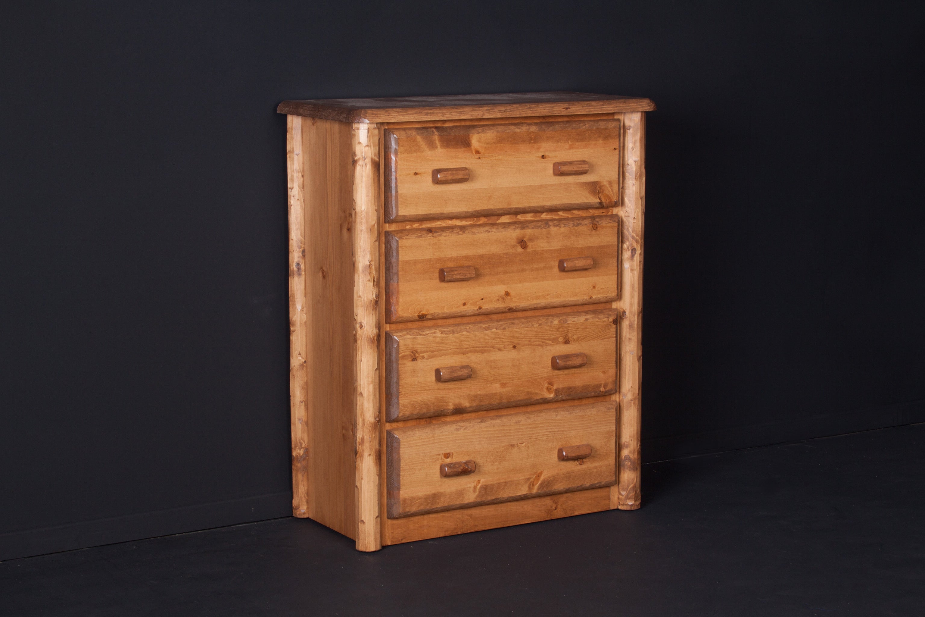 Northwoods 4 Drawer Chest - honey pine finish