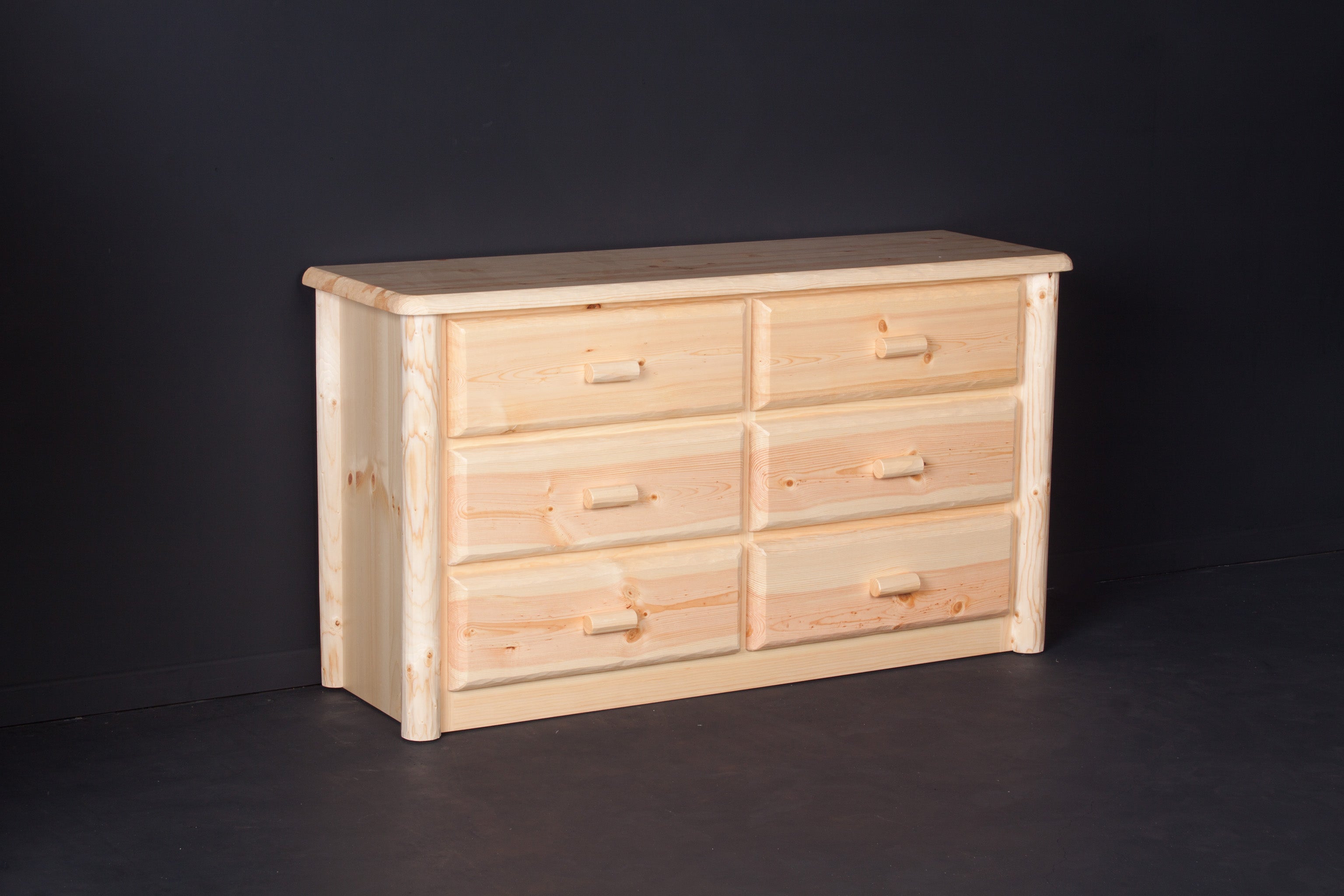 Northwoods 6 Drawer Dresser - clear finish