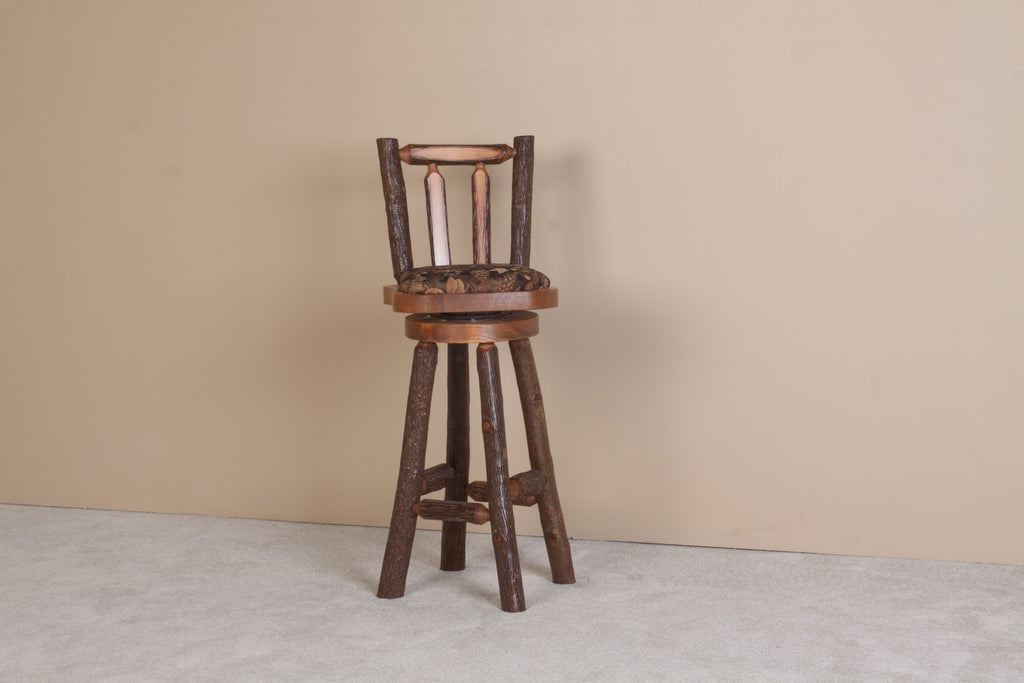 Sawtooth Hickory 24 inch Upholstered Bar Stool
