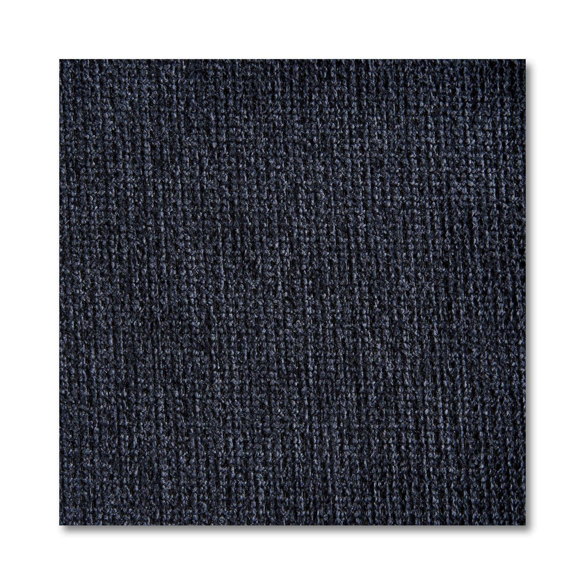 A textured dark gray carpet square with vertical stripes beautifully complements the My Cloud Sofa, featuring a woven pattern. Its soft surface and even lighting highlight subtle shading variations and intricate texture, enhancing any customizable furniture setting.