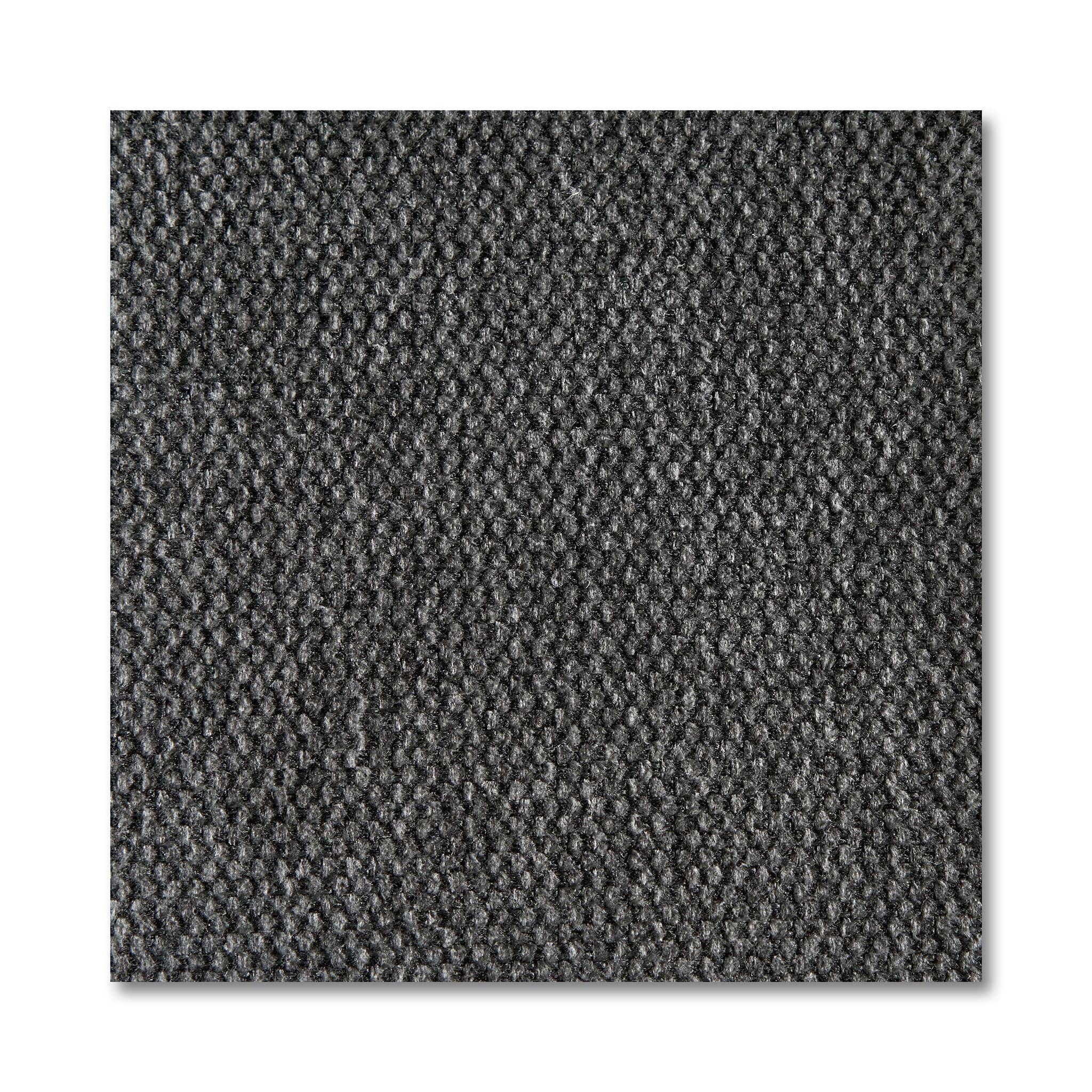 Close-up of the My Cloud Slope 30 Ottomans dark gray textured fabric, featuring a tight woven pattern ideal for customizable furniture. Its dense, uniform material offers a grid-like appearance, combining style and comfort for any setting.