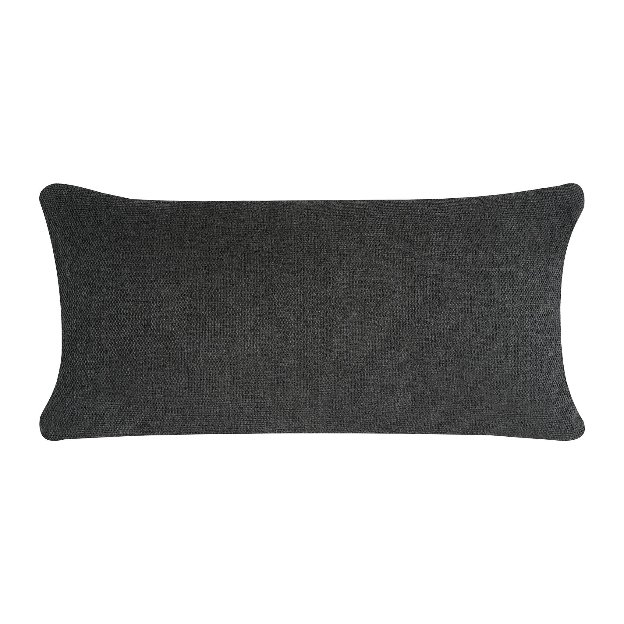 The My Cloud Slope Pillow is a rectangular black pillow with premium down and feather fill. It has a textured fabric surface against a white background and slightly curved edges for added comfort and softness.
