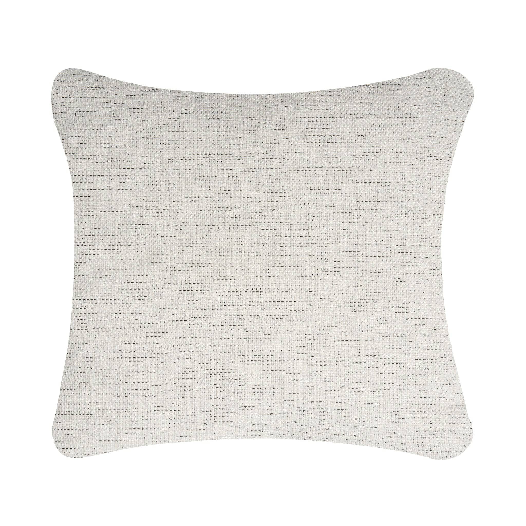The My Cloud Slope Pillow, made of ultra-comfortable polyester, features a light gray, textured fabric cover. Its square shape with slightly rounded corners and soft woven look enhances its versatile charm against a white background.
