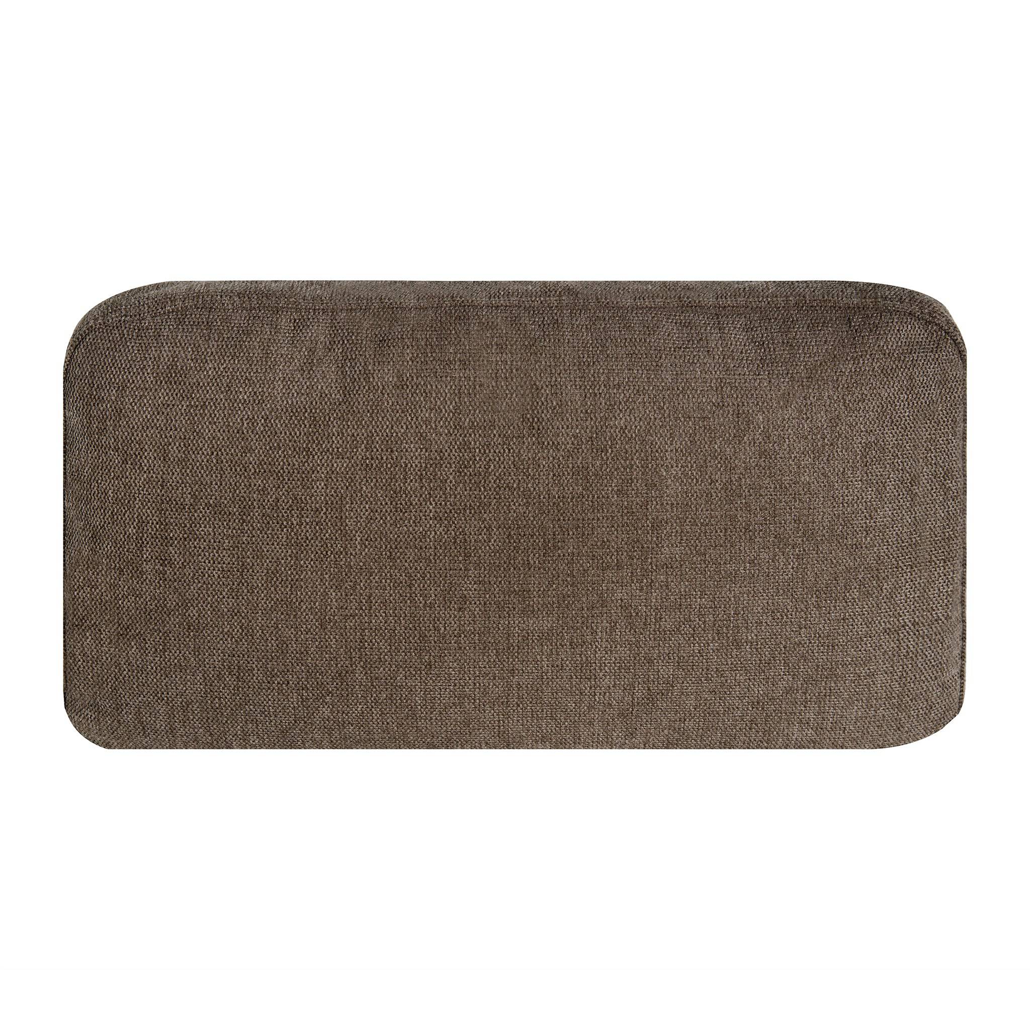 The My Cloud Pillow, rectangular and brown with rounded corners and a textured surface, is the perfect welcome piece to complement your sectional sofa or accent pillows.