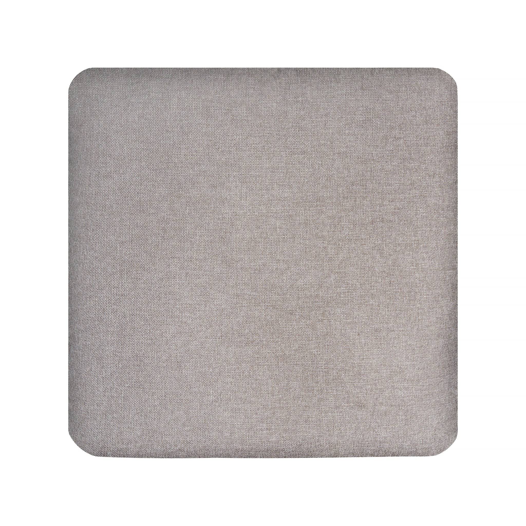 The My Cloud Slope Cushion Cover is a square, light gray fabric with slightly rounded corners and a soft woven texture, perfect for refreshing any My Cloud sectionals look.